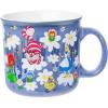 Silver Buffalo Betty Boop Core Circle Portrait and Polka Dots Glitter 20oz Ceramic Camper Mug(Alice in Wonderland Wild Flower)
