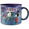 Silver Buffalo Betty Boop Core Circle Portrait and Polka Dots Glitter 20oz Ceramic Camper Mug(Beetlejuice and Lydia)