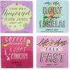 Silver Buffalo Gilmore Girls Quotes Glass Coaster Set 4Pcs