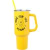 Silver Buffalo Spongebob Squarepants Jellyfishing in Bikini Bottom Double Walled Stainless Steel Tumbler with Handle, Straw, and Straw Cap, Fits in Standard Cup Holder, 40 Ounces(Winnie the Pooh Here for the Hunny)