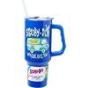Silver Buffalo Spongebob Squarepants Jellyfishing in Bikini Bottom Double Walled Stainless Steel Tumbler with Handle, Straw, and Straw Cap, Fits in Standard Cup Holder, 40 Ounces(Scooby Doo Where Are You)