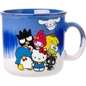 Silver Buffalo Betty Boop Core Circle Portrait and Polka Dots Glitter 20oz Ceramic Camper Mug(Hello Kitty and Friends)