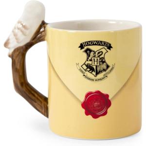 Silver Buffalo Harry Potter Hogwarts Envelope 20oz Ceramic Sculpted Handle Mug
