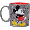 Silver Buffalo Disney 1928 Vintage Mickey Mouse He Leads Them All Ceramic Mug, 20 Ounces(Mickey Pattern (20 Ounces))
