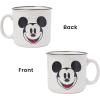 Silver Buffalo Disney 1928 Vintage Mickey Mouse He Leads Them All Ceramic Mug, 20 Ounces(Mickey Smile (20 Ounces))