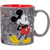 Silver Buffalo Disney 1928 Vintage Mickey Mouse He Leads Them All Ceramic Mug, 20 Ounces(Mickey Pattern (20 Ounces))