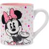 Silver Buffalo Disney 1928 Vintage Mickey Mouse He Leads Them All Ceramic Mug, 20 Ounces(Minnie Polka Dots Glitter (14 Ounces))