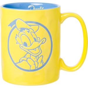 Silver Buffalo Disney 1928 Vintage Mickey Mouse He Leads Them All Ceramic Mug, 20 Ounces(Donald Duck Yellow Pottery Mug (17 Ounces))