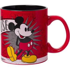 Silver Buffalo Disney 1928 Vintage Mickey Mouse He Leads Them All Ceramic Mug, 20 Ounces(Mickey He Leads Them All (20 Ounces))