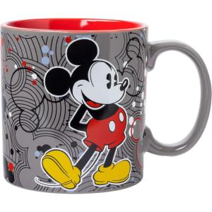 Silver Buffalo Disney 1928 Vintage Mickey Mouse He Leads Them All Ceramic Mug, 20 Ounces(Mickey Pattern (20 Ounces))