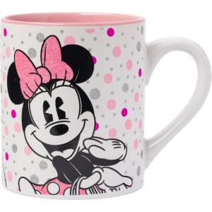 Silver Buffalo Disney 1928 Vintage Mickey Mouse He Leads Them All Ceramic Mug, 20 Ounces(Minnie Polka Dots Glitter (14 Ounces))