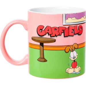 Silver Buffalo Garfield Ceramic Mug Featuring Garfield and Odie, 20 Ounces(Multicolor)