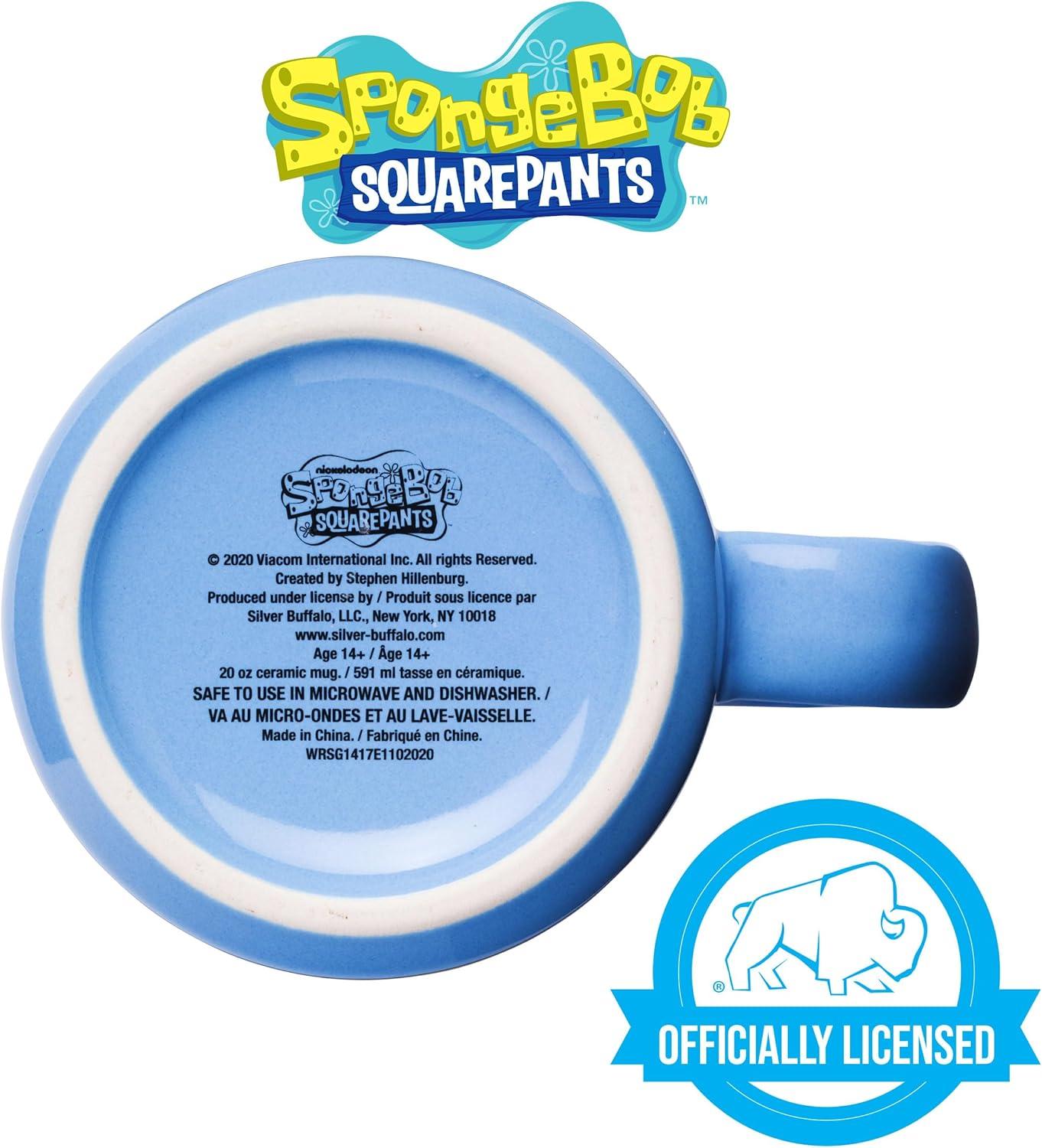 imageSilver Buffalo Spongebob Squarepants Facial Expressions Characters 4pc 15oz Mini Glass Set 4x1Character Grid