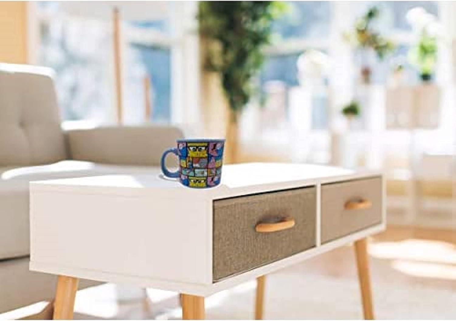 imageSilver Buffalo Spongebob Squarepants Facial Expressions Characters 4pc 15oz Mini Glass Set 4x1Character Grid