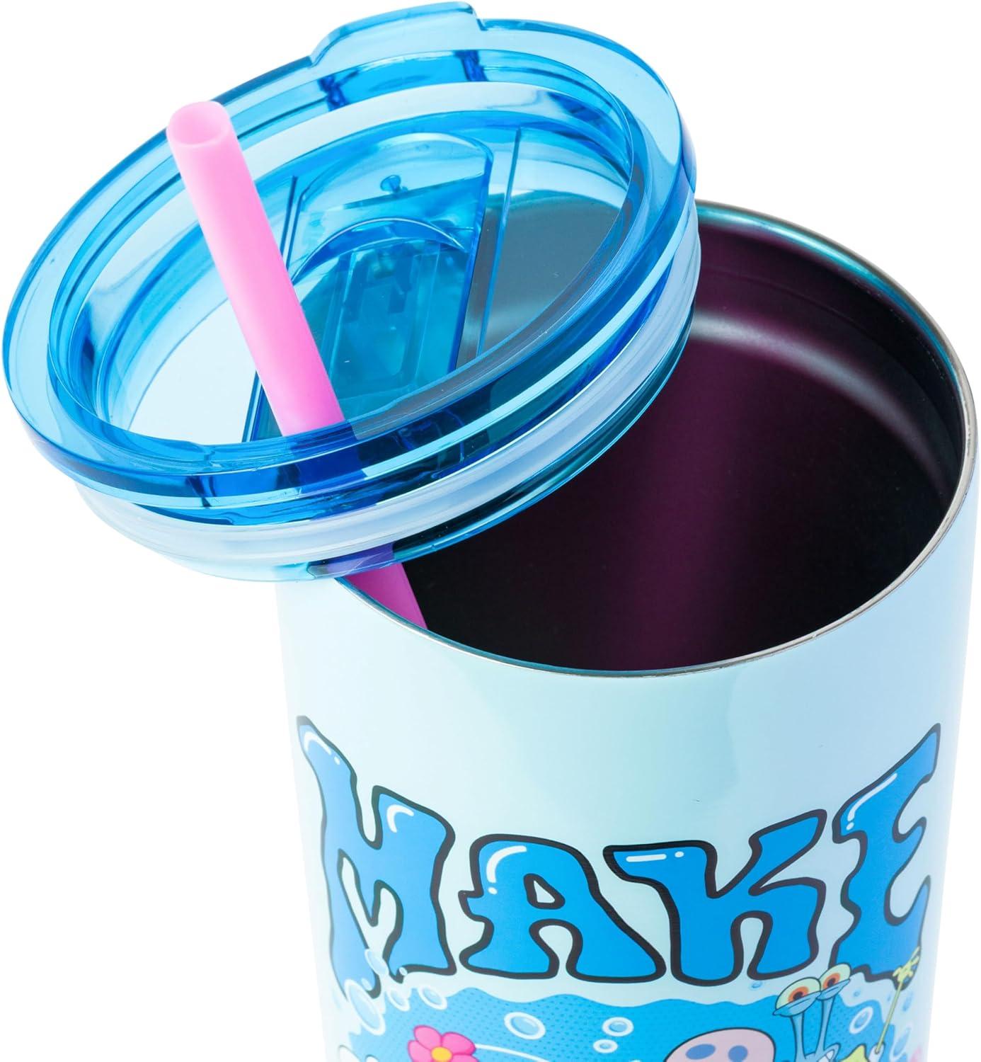 imageSilver Buffalo Spongebob Squarepants Facial Expressions Characters 4pc 15oz Mini Glass Set 4x1Make Waves