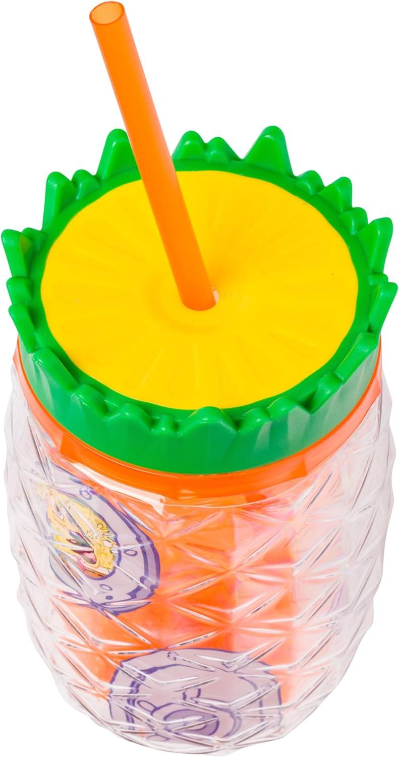 imageSilver Buffalo Spongebob Squarepants Facial Expressions Characters 4pc 15oz Mini Glass Set 4x1Pineapple House