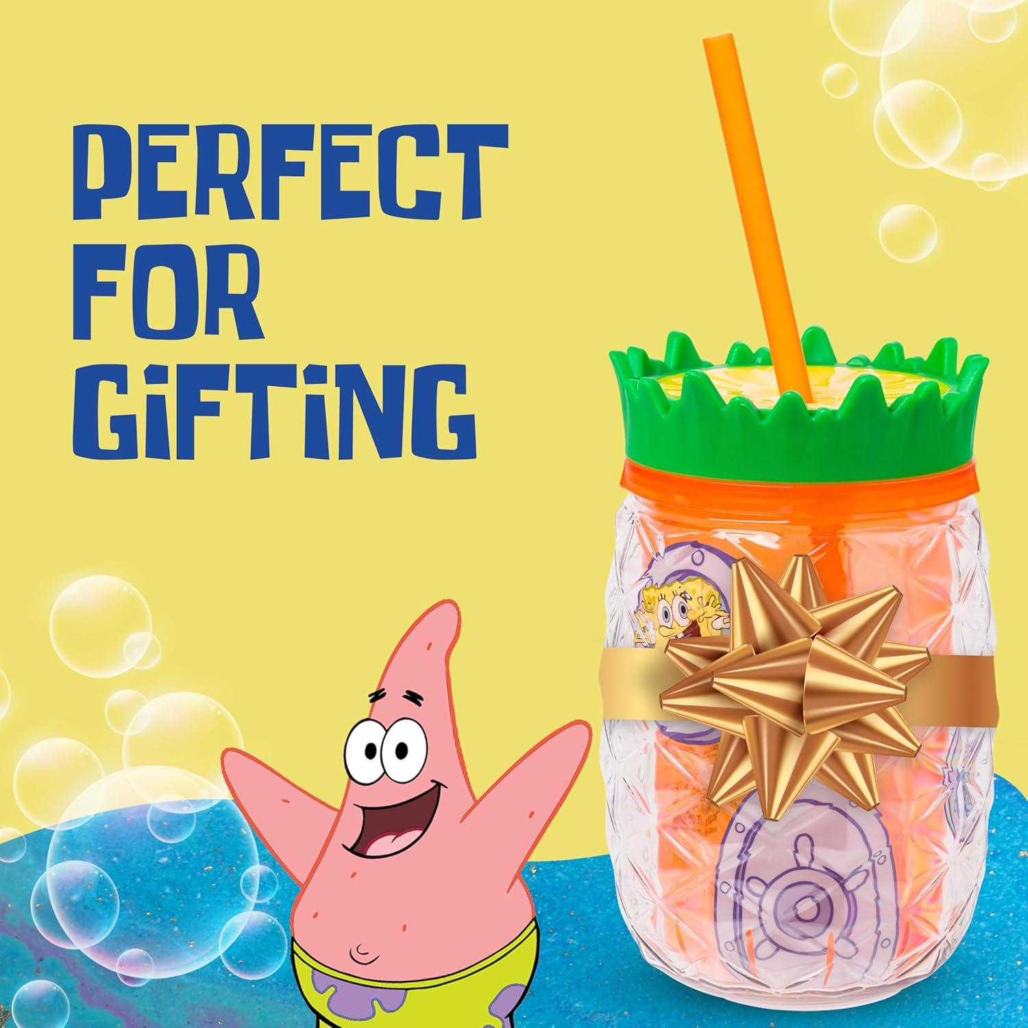 imageSilver Buffalo Spongebob Squarepants Facial Expressions Characters 4pc 15oz Mini Glass Set 4x1Pineapple House