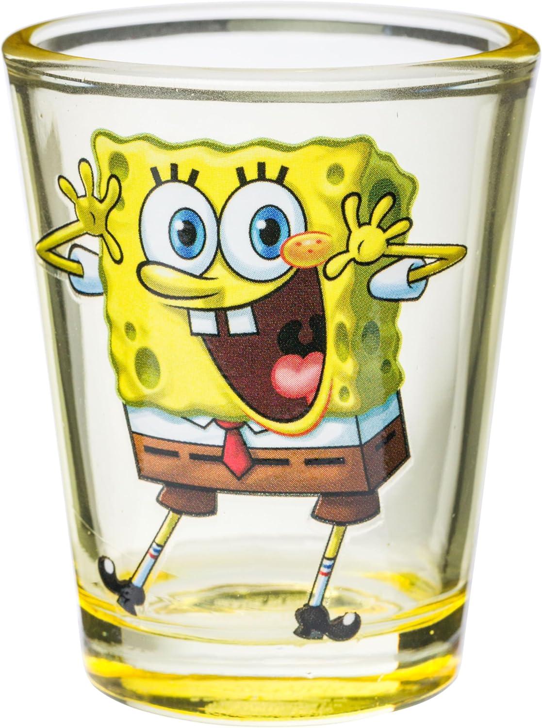 imageSilver Buffalo Spongebob Squarepants Painted Rendered Characters 4pc 15oz Mini Glass Set 4x1Multicolor