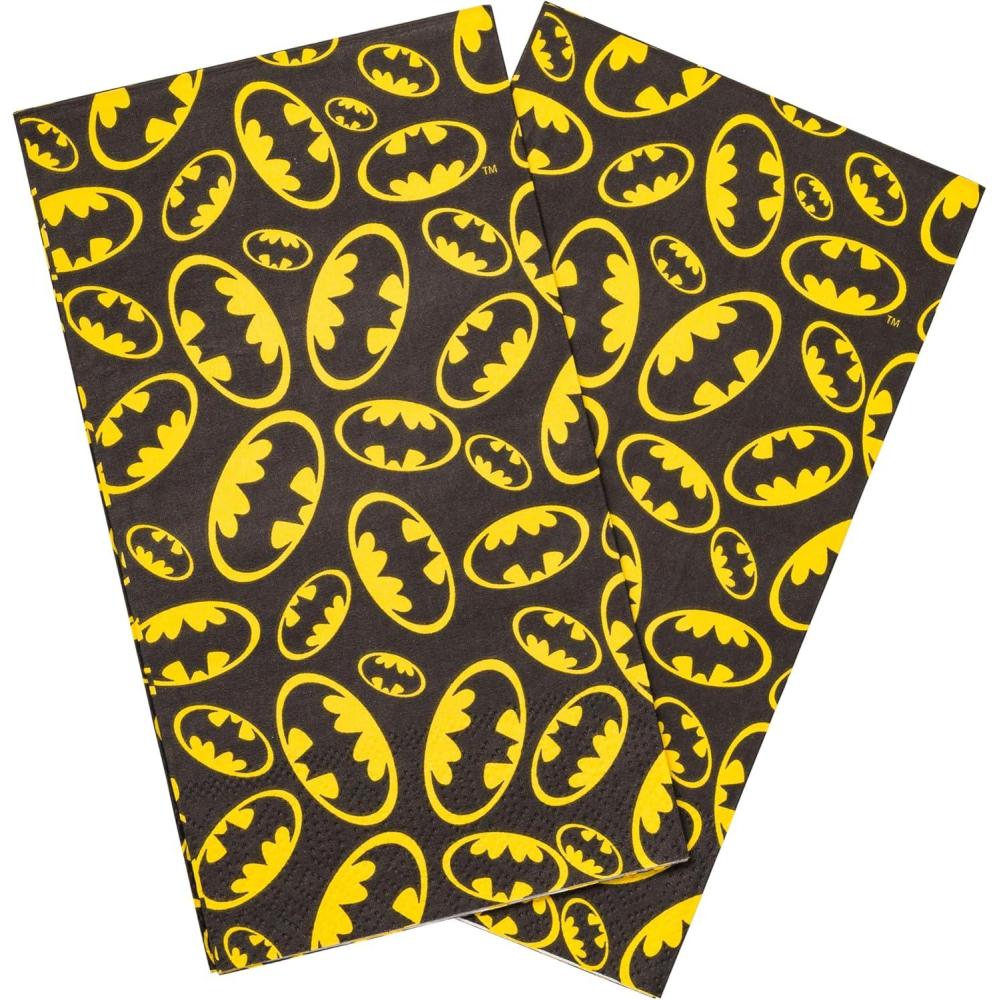 imageSilver Buffalo DC Comics Batman Logo 32 Pack Party Paper Napkins
