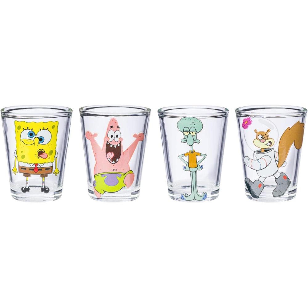 imageSilver Buffalo Spongebob Squarepants Facial Expressions Characters 4pc 15oz Mini Glass Set 4x1Spongebob Squarepants Facial Expresions