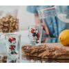 Silver Buffalo Disney Mickey and Minnie Mouse 4 Piece Mini Glass Set, 1.5 Ounces(Minnie Mouse Classic Poses)