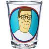 Silver Buffalo King of the Hill Character Faces 4 Pack Mini Glass Set Featuring Hank Hill, Bobby Hill, Peggy Hill, and Lady Bird, 1.5 Ounces