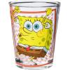 Silver Buffalo SpongeBob SquarePants Poses 4 Pack Mini Glass Set, 1.5 Ounces