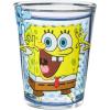 Silver Buffalo SpongeBob SquarePants Poses 4 Pack Mini Glass Set, 1.5 Ounces