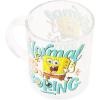Silver Buffalo Spongebob Squarepants Facial Expressions Characters 4pc. 1.5oz. Mini Glass Set 4×1(Clear/Multi)
