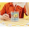 Silver Buffalo Spongebob Squarepants Facial Expressions Characters 4pc. 1.5oz. Mini Glass Set 4×1(Clear/Multi)