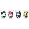 Silver Buffalo Disney Mickey and Minnie Mouse 4 Piece Mini Glass Set, 1.5 Ounces(Multicolor)