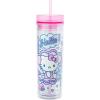 Silver Buffalo Sanrio Hello Kitty Ocean Tall Plastic Tumbler, 20 Ounces