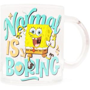 Silver Buffalo Spongebob Squarepants Facial Expressions Characters 4pc. 1.5oz. Mini Glass Set 4×1(Clear/Multi)