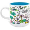 Silver Buffalo Hello Kitty Destination Neighborhood 13oz Single Stackable Ceramic Mug