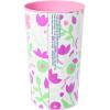 Silver Buffalo Peanuts Floral 4 Piece Plastic Cup Set Featuring Snoopy and Woodstock, 22 Ounces
