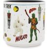 Silver Buffalo Star Trek Stackable Ceramic Mug Featuring Star Trek Characters including Gorn, Mugato, Khan, Salt Vampire, and Spock, 13 Ounces(Multicolor)