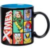 Silver Buffalo Marvel Comics X-men Character Panels 20oz Ceramic Mug(Ceramic)