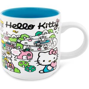 Silver Buffalo Hello Kitty Destination Neighborhood 13oz Single Stackable Ceramic Mug