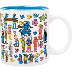 Silver Buffalo Where’s Waldo Ceramic Mug, Waldo Crowd Scene, 20 Ounces