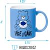 Silver Buffalo Care Bears Good Luck Bear Rainbow Cloud St. Patrick’s Day Ceramic Mug, 20 Ounces(Blue/Multi)