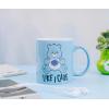 Silver Buffalo Care Bears Good Luck Bear Rainbow Cloud St. Patrick’s Day Ceramic Mug, 20 Ounces(Blue/Multi)