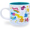 Silver Buffalo Care Bears Good Luck Bear Rainbow Cloud St. Patrick’s Day Ceramic Mug, 20 Ounces(Care-A-Lot)