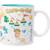 Silver Buffalo Care Bears Good Luck Bear Rainbow Cloud St. Patrick’s Day Ceramic Mug, 20 Ounces(White/Multi)