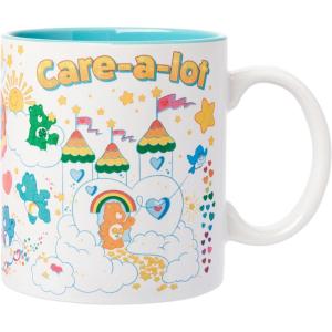 Silver Buffalo Care Bears Good Luck Bear Rainbow Cloud St. Patrick’s Day Ceramic Mug, 20 Ounces(White/Multi)