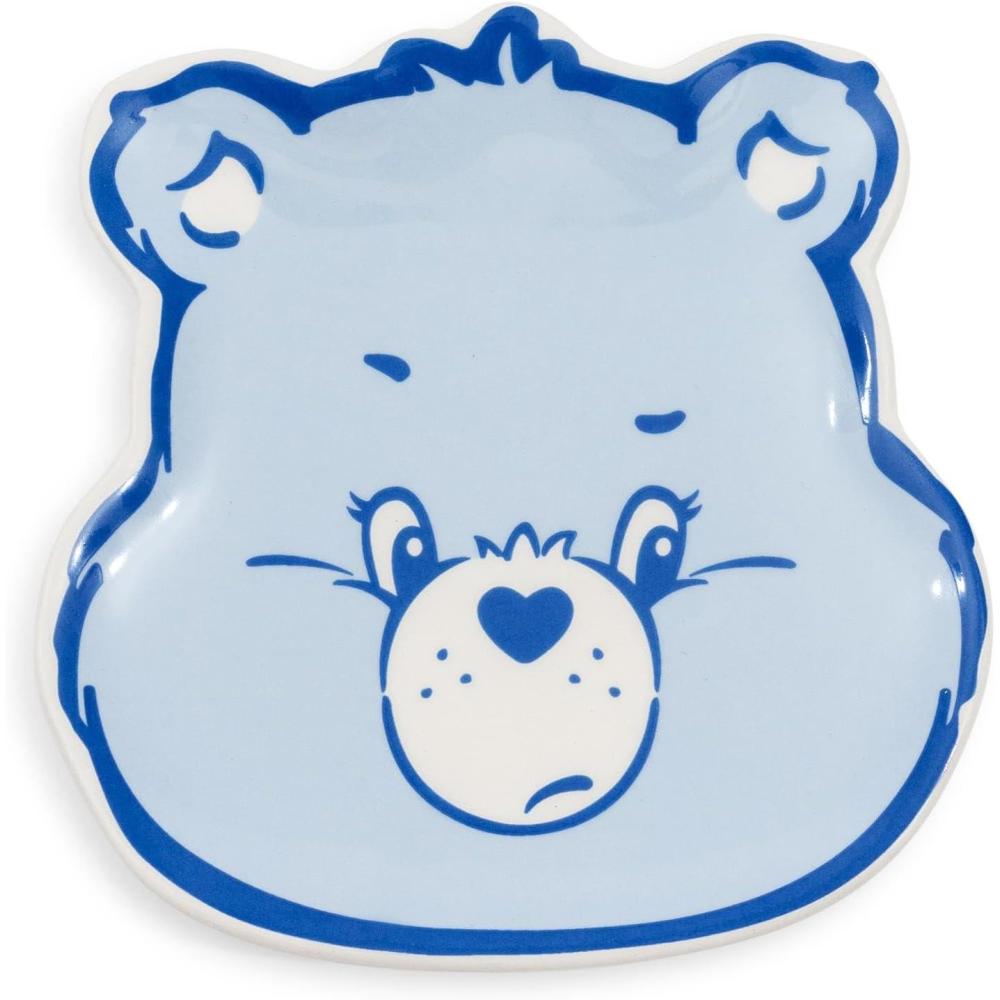 image:imageCare Bears Grumpy Bear Face Sculpted Ceramic Trinket Tray Storage Dish Organizer for Jewelry Accessories Keys and More53