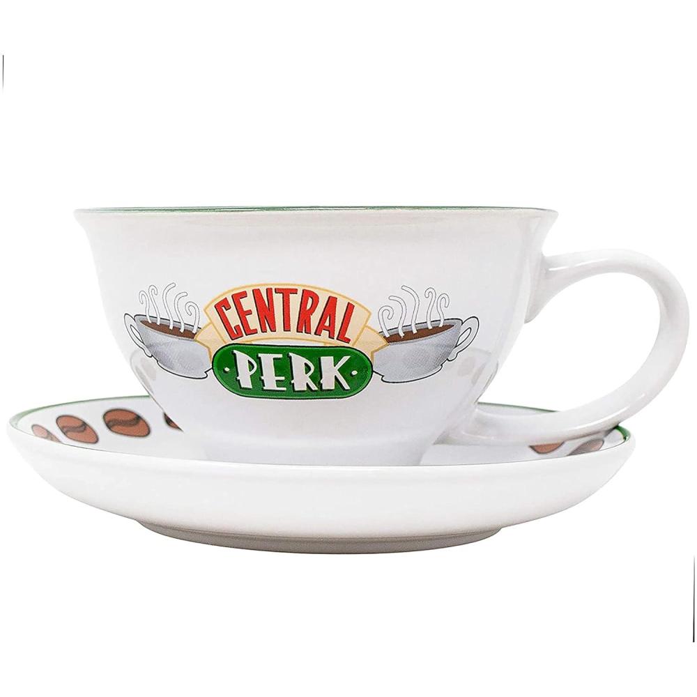 image:imageSilver Buffalo Friends Central Perk Logo Ceramic Teacup and Saucer 12 OuncesCentral Perk