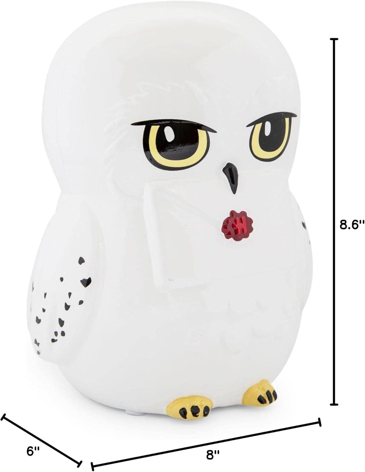 image:imageHarry Potter Chibi Hedwig 8Inch Figural Coin Bank Storage Ceramic with HandPainted Details Coin Jar Storage Box Organizer Money Holder Case Display Wizarding World Hogwarts Gifts