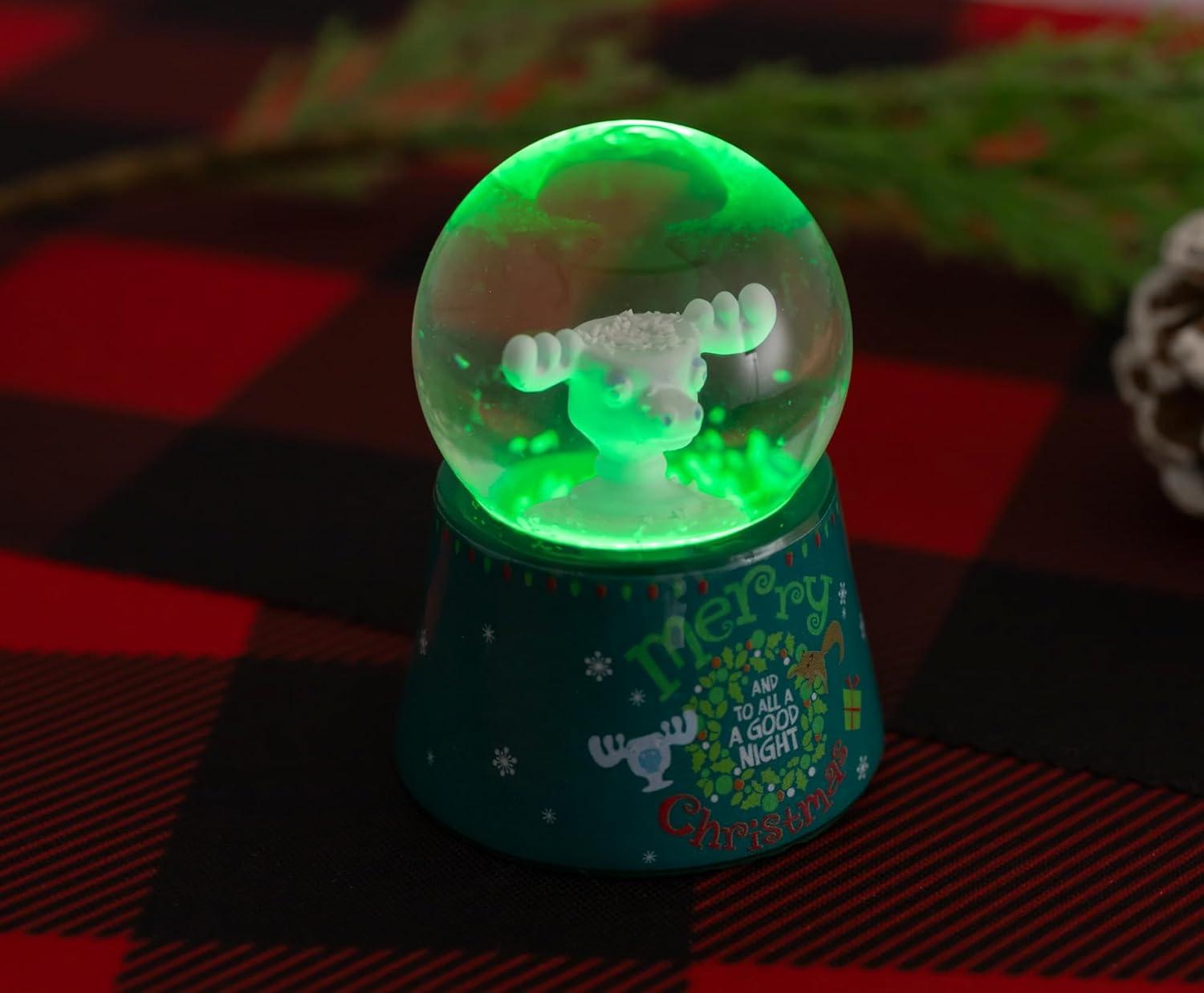 image:imageSilver Buffalo Disney Mickey and Friends Mini Light Up Snow GlobeDaisy Duck38 Inches Tall 45mm SmallChristmas Vacation