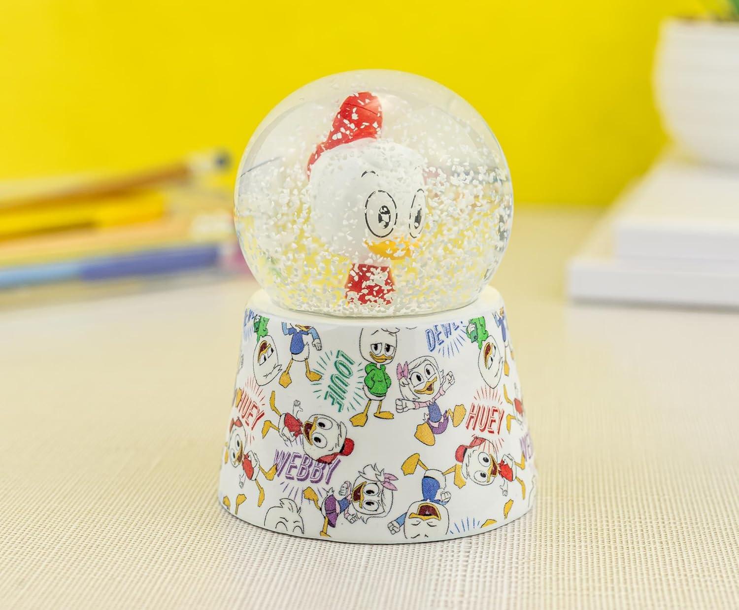 image:imageSilver Buffalo Disney Mickey and Friends Mini Light Up Snow GlobeDaisy Duck38 Inches Tall 45mm SmallHuey Duck
