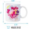 Silver Buffalo Care Bears Bike Ride Glitter Ceramic Mug Featuring Share Bear and Cheer Bear, 20 Ounces